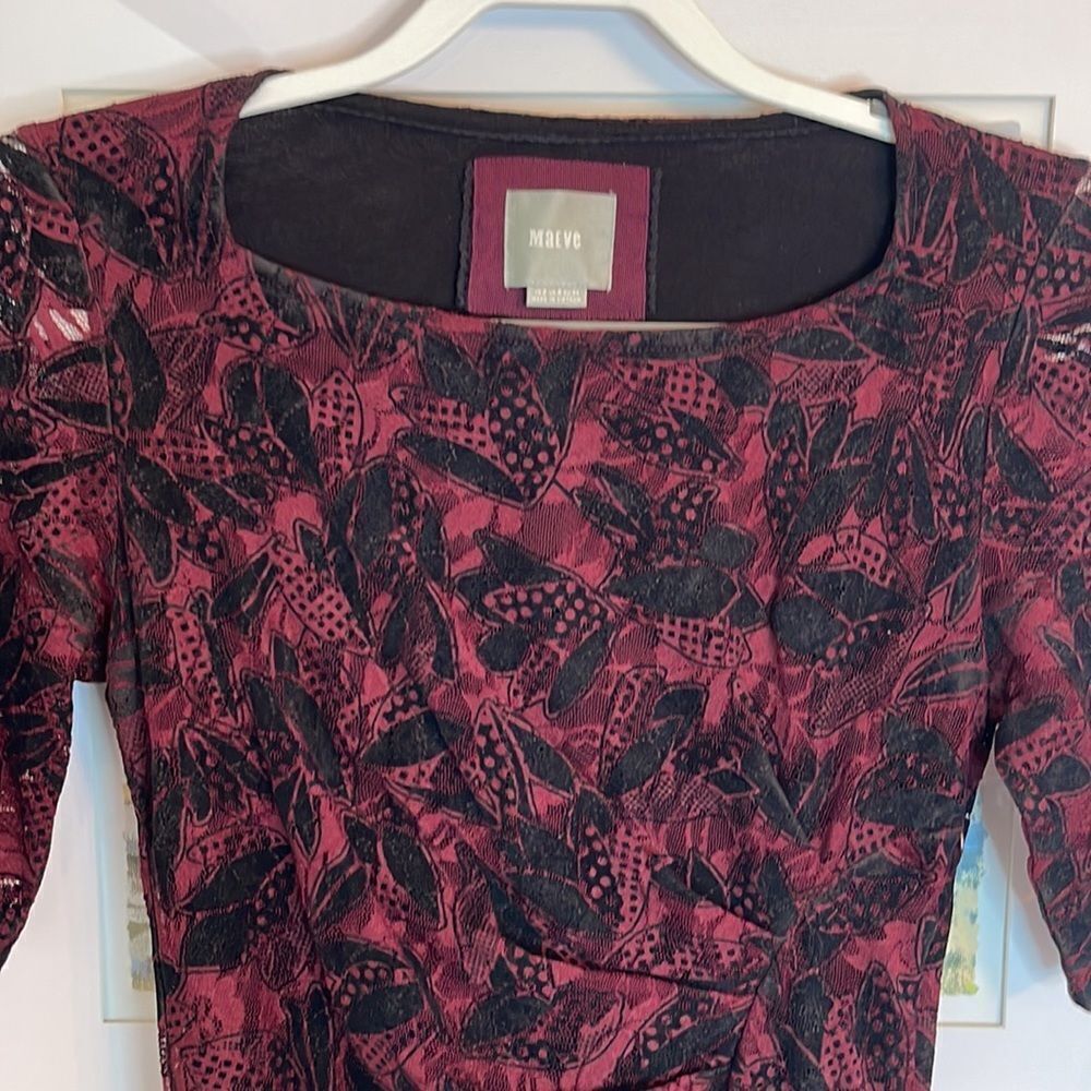 Anthropologie Maevelace Overlay Dress